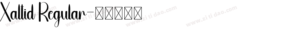 Xaltid Regular字体转换